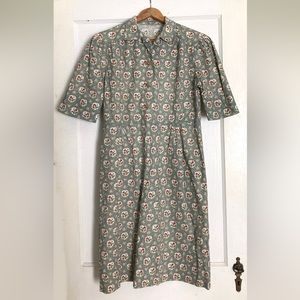 Handmade French vintage shirtwaist dress
